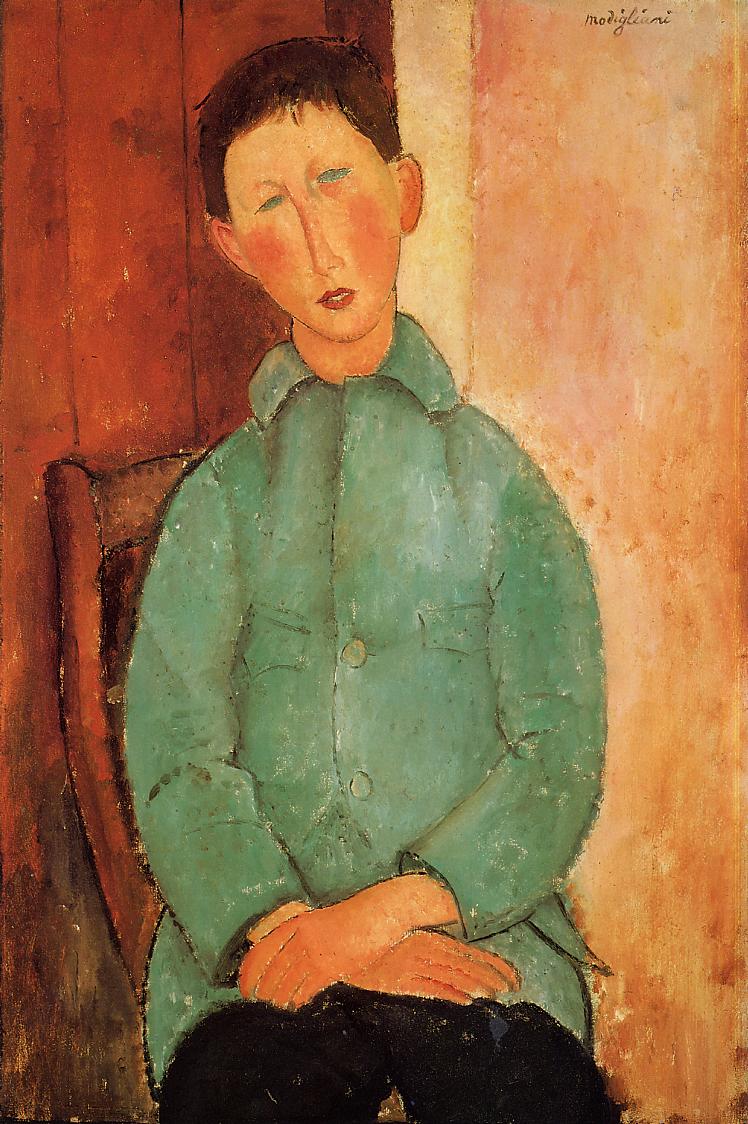Amedeo Modigliani - Мальчик в голубой рубашке 1919