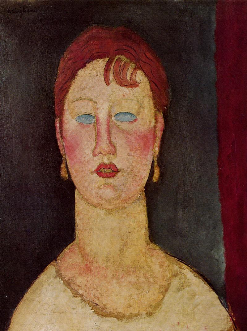 Amedeo Modigliani - Певица из Ниццы 1919