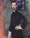 Amedeo Modigliani - Portrait of Paul Alexander on green background 1909