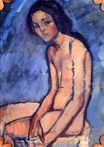 Amedeo Modigliani - Seated nude 1909