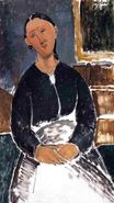 Amedeo Modigliani - Serving Woman. La Fantesca 1915