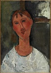Амедео Модильяни - Девушка в белом халате 1915
