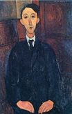 Amedeo Modigliani - Portrait of the painter Manuel Humbert 1916