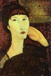 Amedeo Modigliani - Adrienne. Woman with Bangs 1917