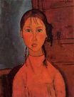 Amedeo Modigliani - Girl with Pigtails 1918