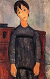 Amedeo Modigliani - Little Girl in Black Apron 1918
