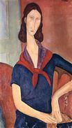Amedeo Modigliani - Jeanne Hebuterne with a scarf 1919