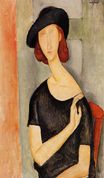 Amedeo Modigliani - Jeanne Hebuterne in a Hat 1919