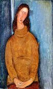 Amedeo Modigliani - Jeanne Hebuterne in a Yellow Jumper 1919