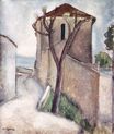 Amedeo Modigliani - Tree and house 1919