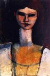Амедео Модильяни - Бюст молодой женщины 1920