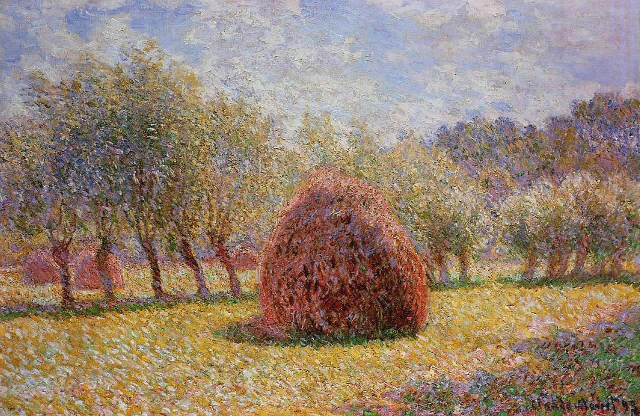 Клод Моне - Стога сена в Живерни 1895 | Импрессионизм | ArtsViewer.com