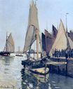 Claude Monet - Sailing Boats at Honfleur 1866