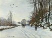 Claude Monet - The Road to the Farm of Saint-Simeon in Winter 1867