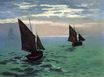 Клод Моне - Рыбацкие лодки в море 1868