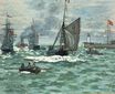 Вход в порт Онфлёра 1870
