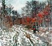 Claude Monet - Path through the Forest, Snow Effect 1870