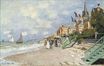Claude Monet - The Boardwalk on the Beach at Trouville 1870