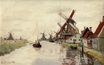 Claude Monet - Windmills in Holland 1871