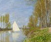 Claude Monet - Small Boat on the Small Branch of the Seine at Argenteuil 1872