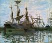 Claude Monet - Ships in Harbor 1873