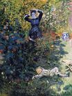 Claude Monet - Camille and Jean Monet in the Garden at Argenteuil 1873