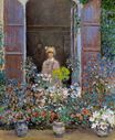 Клод Моне - Камилла Моне у окна, Аржантёй 1873