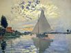 Claude Monet - Sailboat at Le Petit-Gennevilliers 1874