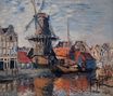 Claude Monet - Windmill on the Onbekende Canal, Amsterdam 1874