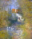 Claude Monet - Geese in the creek 1874