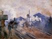 Claude Monet - Saint-Lazare Station, Track Coming out 1877