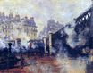 Claude Monet - The Pont de l'Europe, Gare Saint-Lazare 1877