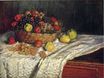 Claude Monet - Fruit Basket with Apples and Grapes 1879
