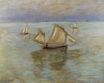 Клод Моне - Рыбацкие лодки в Пурвиле 1882