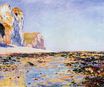Claude Monet - Beach and Cliffs at Pourville, Morning Effect 1882