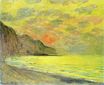 Клод Моне - Закат, туманная погода, Пурвиль 1882