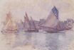 Клод Моне - Лодки в порту Гавра 1883