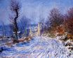 Дорога в Живерни зимой 1885