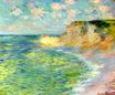 Claude Monet - Cliffs at Amont 1885