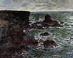Скалистый берег и Львиная скала, Бель-Иль 1886