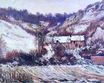Claude Monet - Snow Effect at Falaise 1886