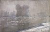 Клод Моне - Льдины, туманное утро 1894