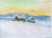 Клод Моне - Дома в снегу. Норвегия 1895