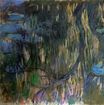 Водяные лилии, отражение плакучей ивы, левая половина 1919