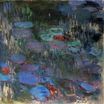 Клод Моне - Водяные лилии, отражение плакучей ивы, правая половина 1919
