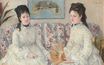 Берта Моризо - Две сестры на диване. Сестры 1869