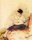 Берта Моризо - На диване 1871