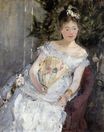 Берта Моризо - Портрет Маргариты Карре. Молодая девушка в бальном платье 1873