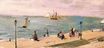 Берта Моризо - Пляж в Пети-Даллес. На пляже 1873