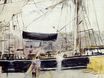 Берта Моризо - Лодка в доке 1875